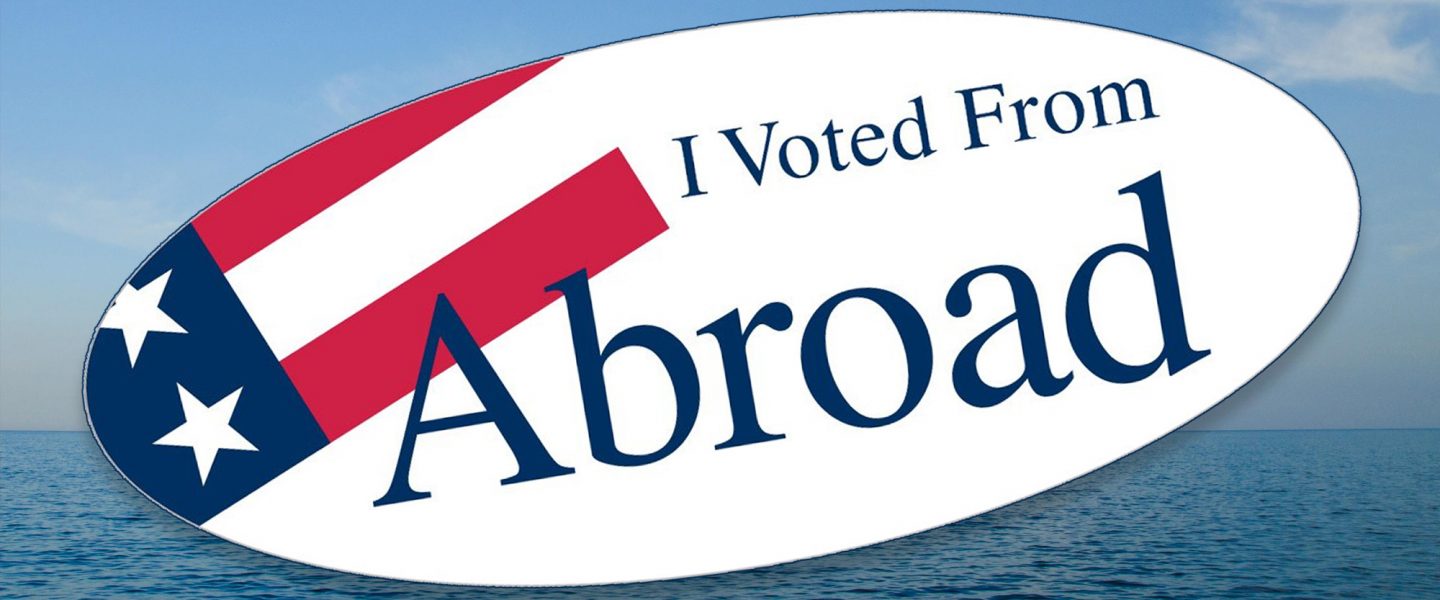 I voted from abroad, sticker