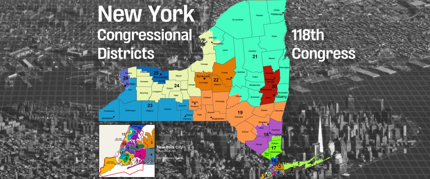 New York, congressional districts, 118th Congress