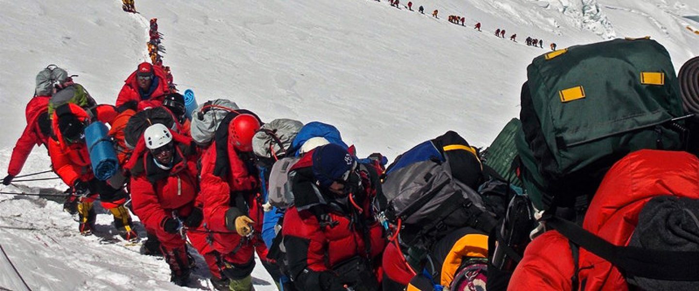 nature, environment, Mount Everest, climbing, first summiting team member, crowding
