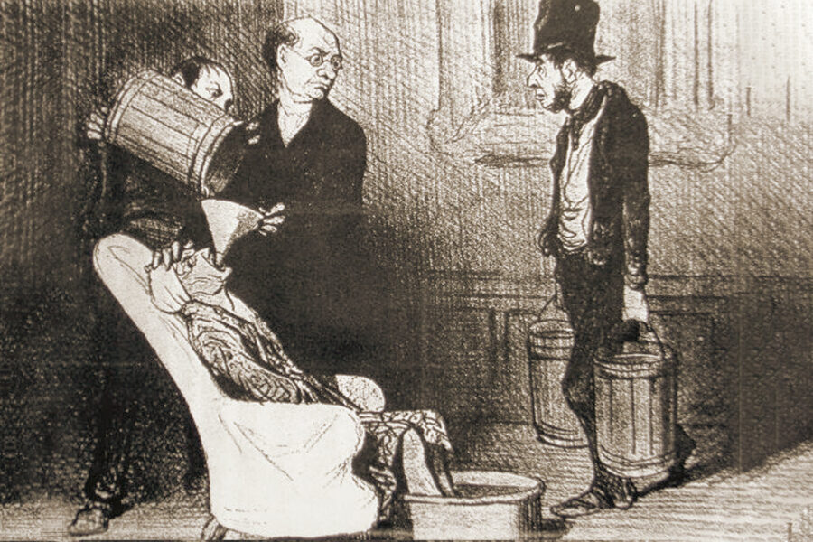The Hydropathic Doctor, Honoré Daumier