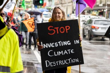 Melbourne, Australia, Climate March, Banks