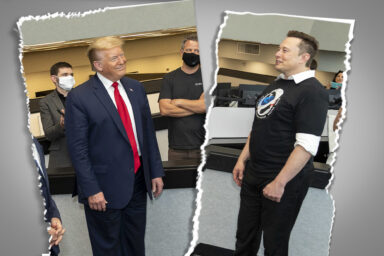 Donald Trump, Elon Musk, Cape Canaveral, FL