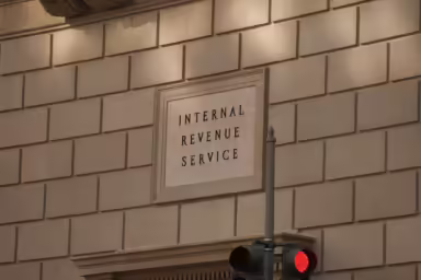 IRS building, Washington, DC, sign