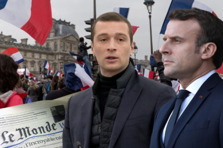 Jordan Bardella, Emmanuel Macron, France, Elections