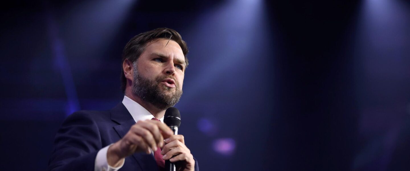 JD Vance, centered left, The People's Convention, Detroit, MI