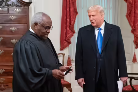 Clarence Thomas, Donald Trump, Map room