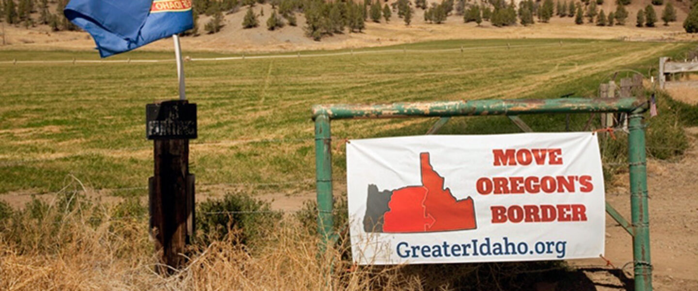 Move Oregon's Border, sign, Eastern Oregon