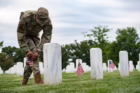 Flags, Section 60, Arlington National Cemetery