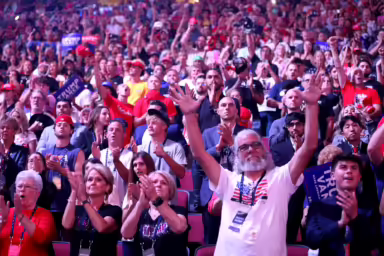 Trump Rally, Trump Supporters, Close-up