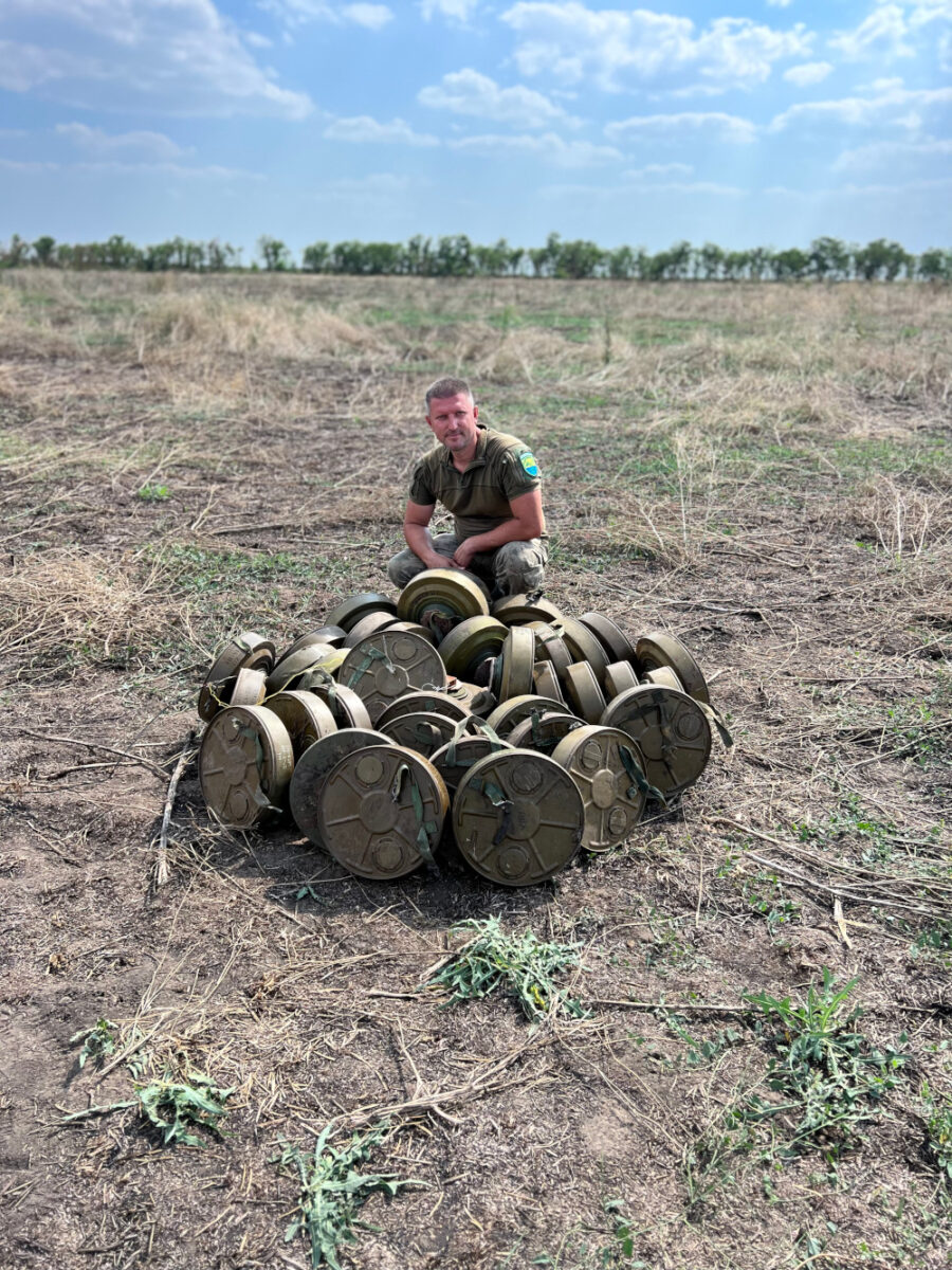 Serhiiy Skoryk, landmines, Ukraine