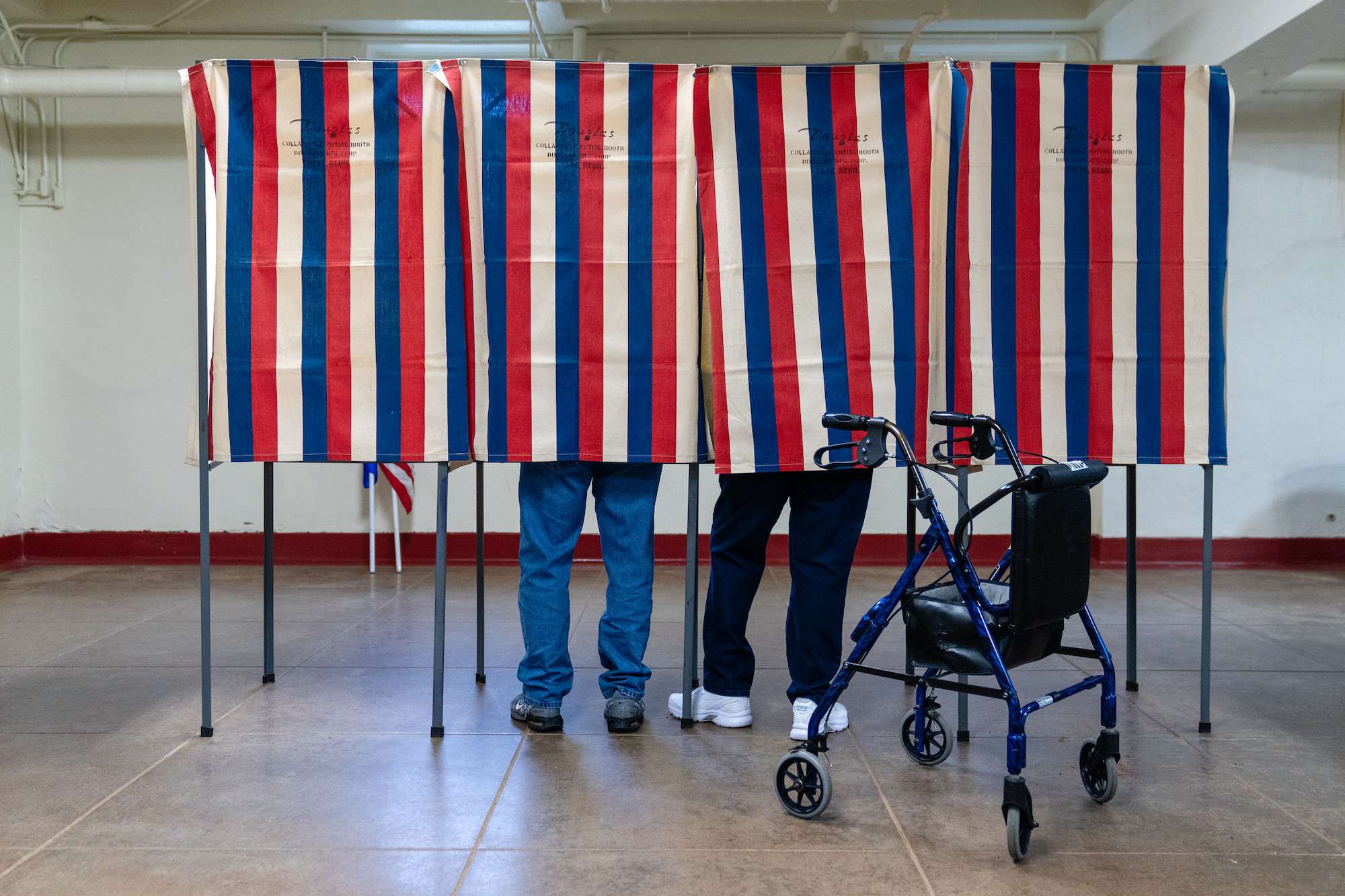 Voting, Curtains, Bovey, MN