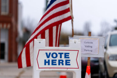 Voting, Vote, Here, Sign