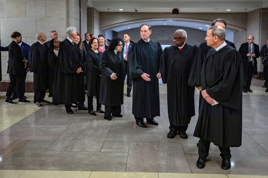 Supreme Court Justices, Capitol Rotund, Inauguration, 2025, Donald Trump