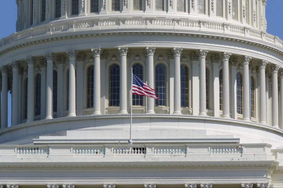 US, Capitol, Flag