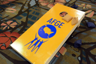 AFGE, sign, 40th National Convention, Orlando, FL