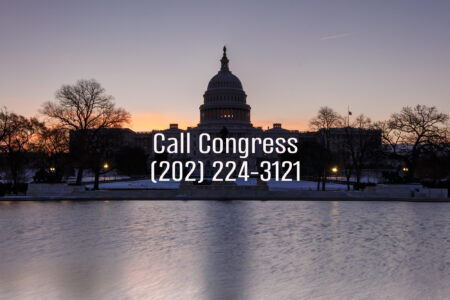 Call Congress, (202) 224-3121