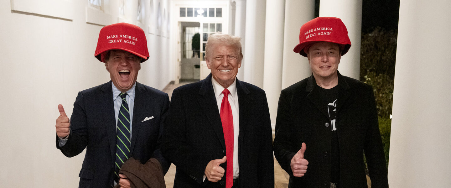 Donald Trump, Tucker Carlson, Elon Musk