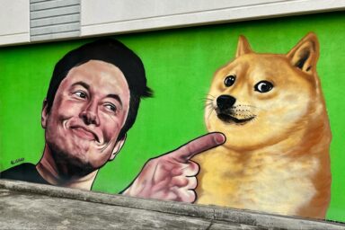 Elon Musk, Doge, Wall, Art