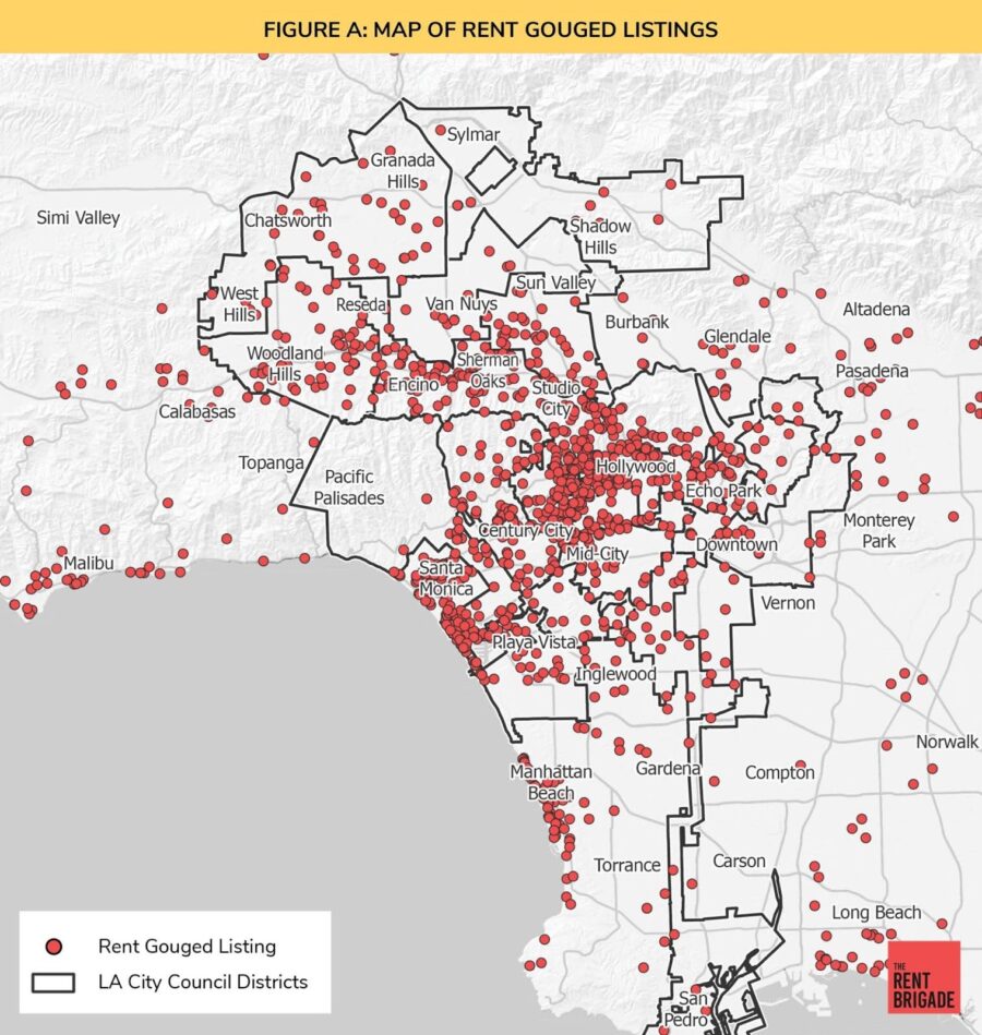 LA Fires, Rent-Gouging, chart