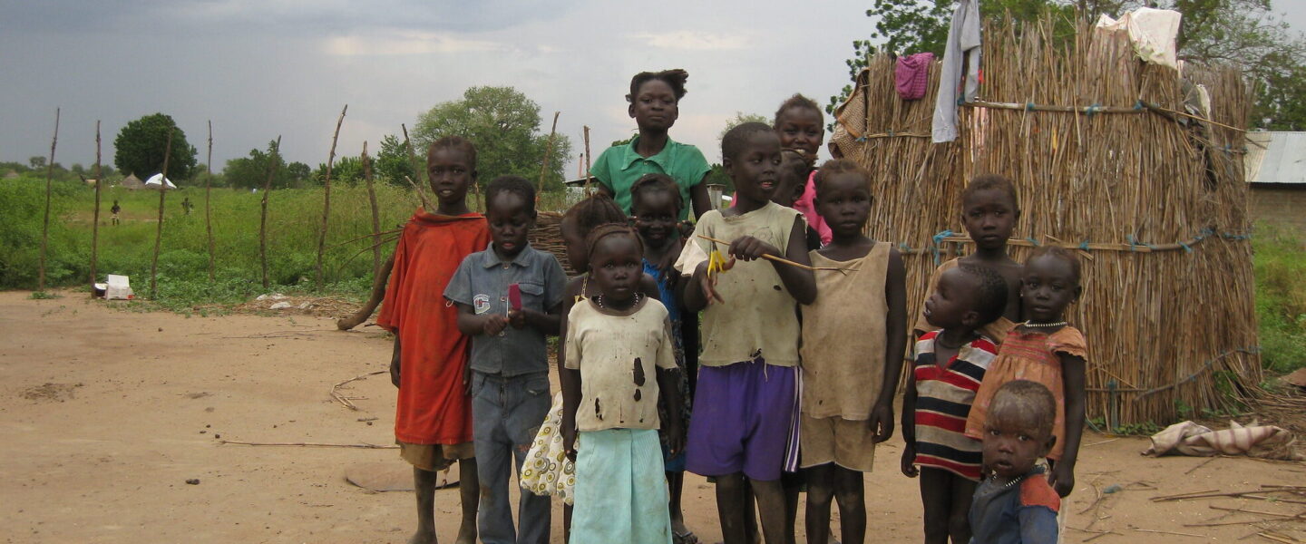 Woman and children in South Sudan