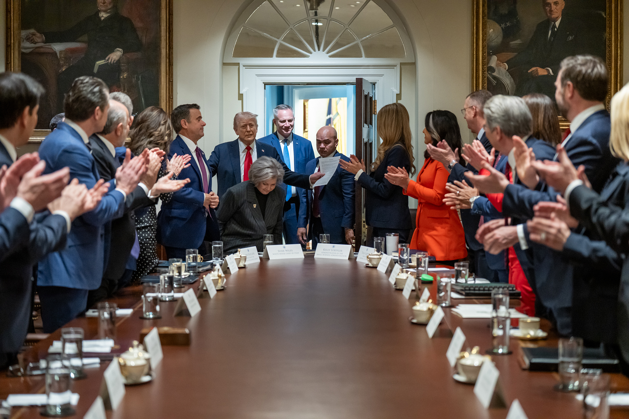 Donald Trump, Cabinet Meeting, February, 2025