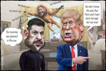 Donald Trump, scolding, Volodymyr Zelenskyy Oval Office, JD Vance