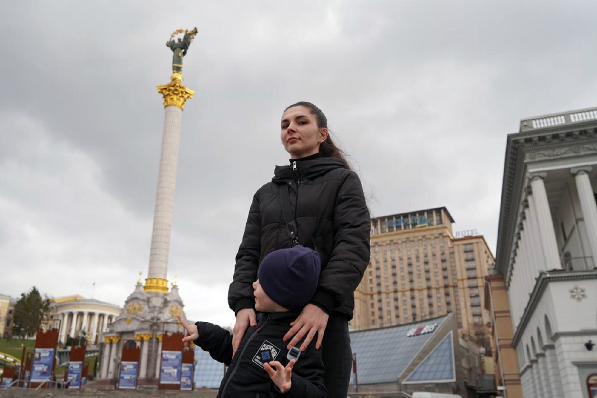 Kristina, Ilya, visiting Kyiv, Ukraine