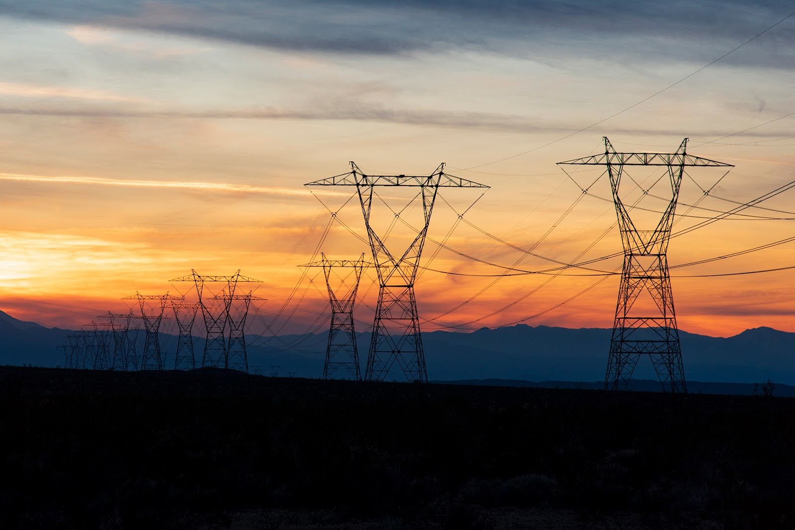 Transmission lines, Palm Springs.