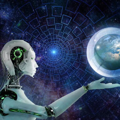 Humanoid robot, earth