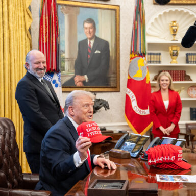 Donald Trump, signs, executive orders, Oval Office