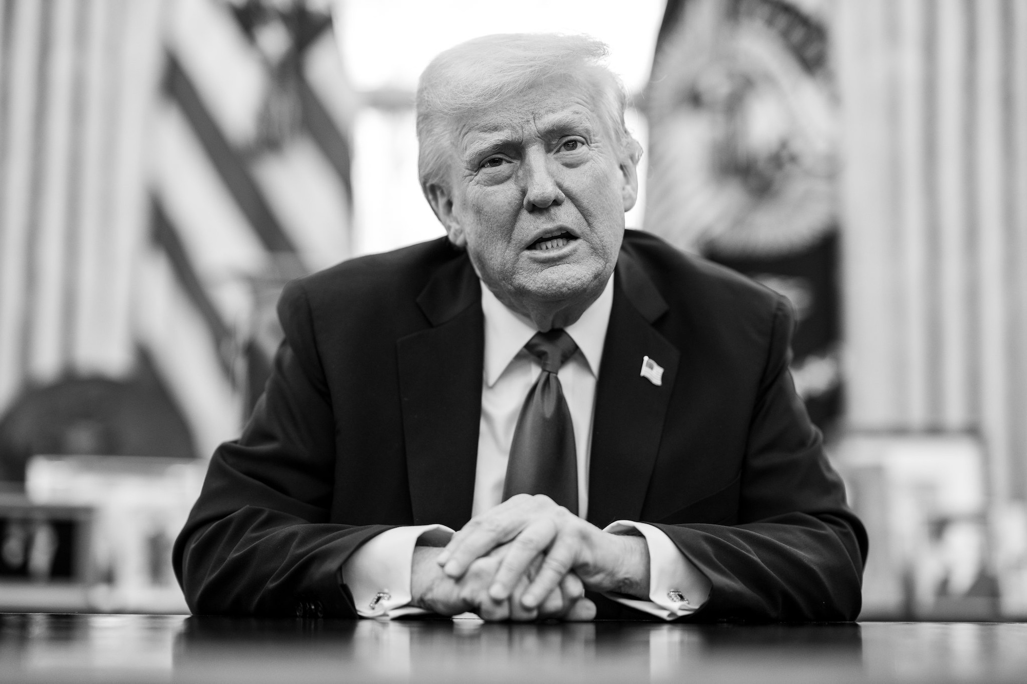 Black and White, Donald Trump, Auto, Tariffs, Announcement