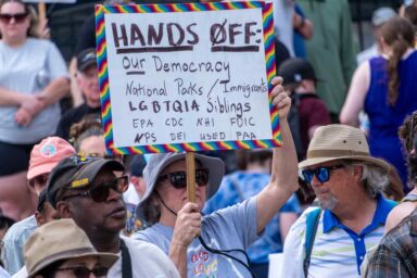 Hands Off protest, Atlanta, GA