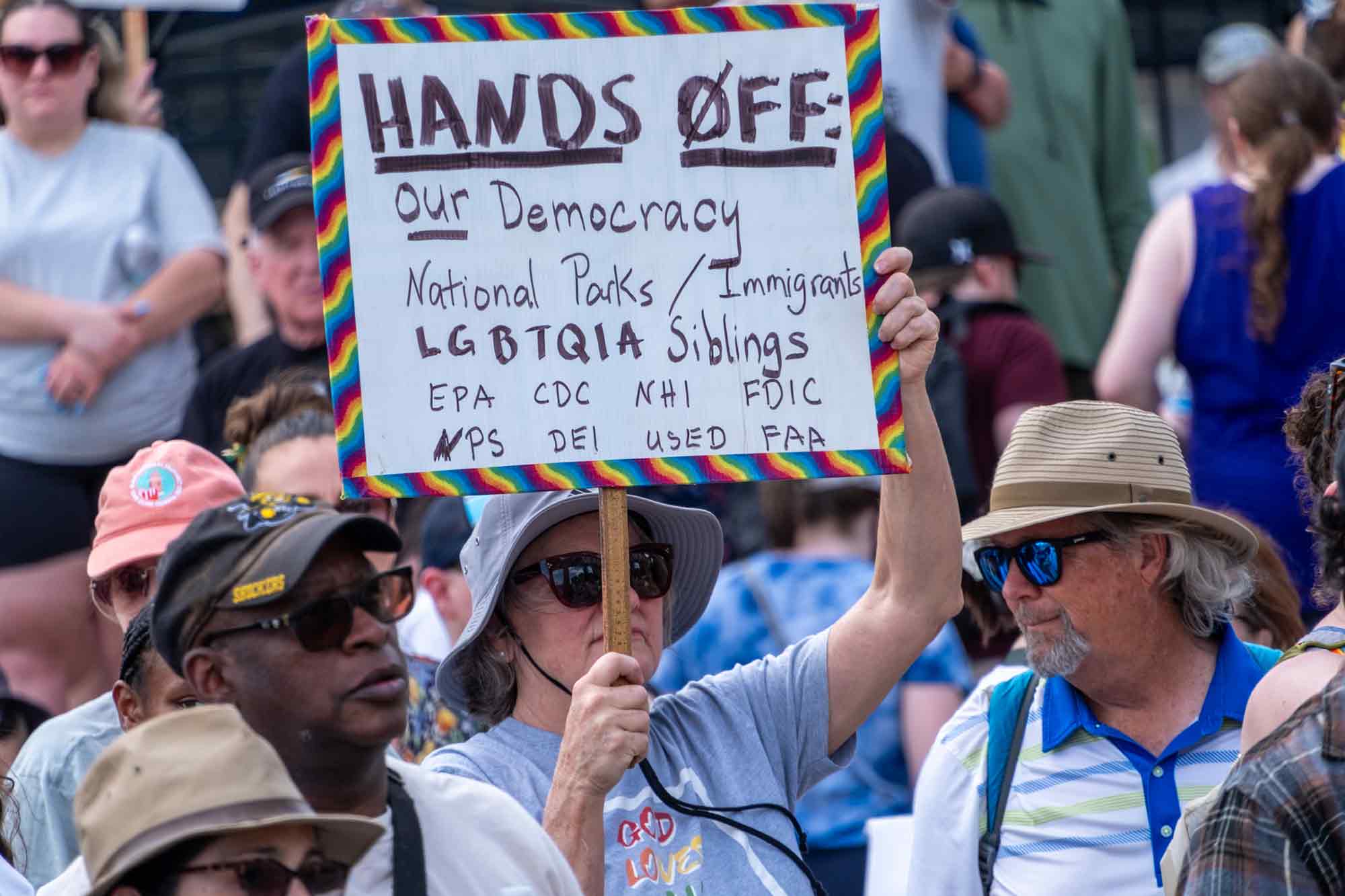 Hands Off protest, Atlanta, GA