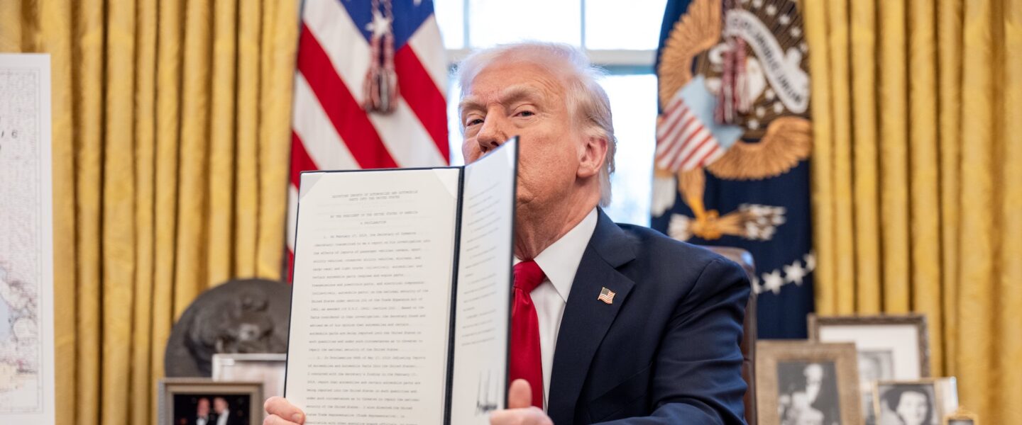 Trump, Auto Tariffs, Oval Office