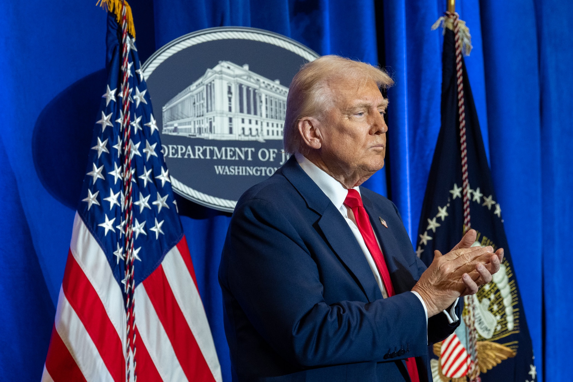 Donald Trump, Department of Justice, American Flag