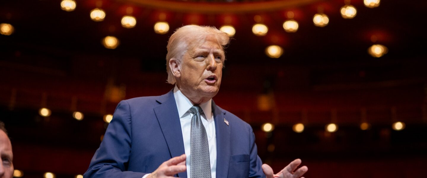 Donald Trump, speaking, podium, Kennedy Center