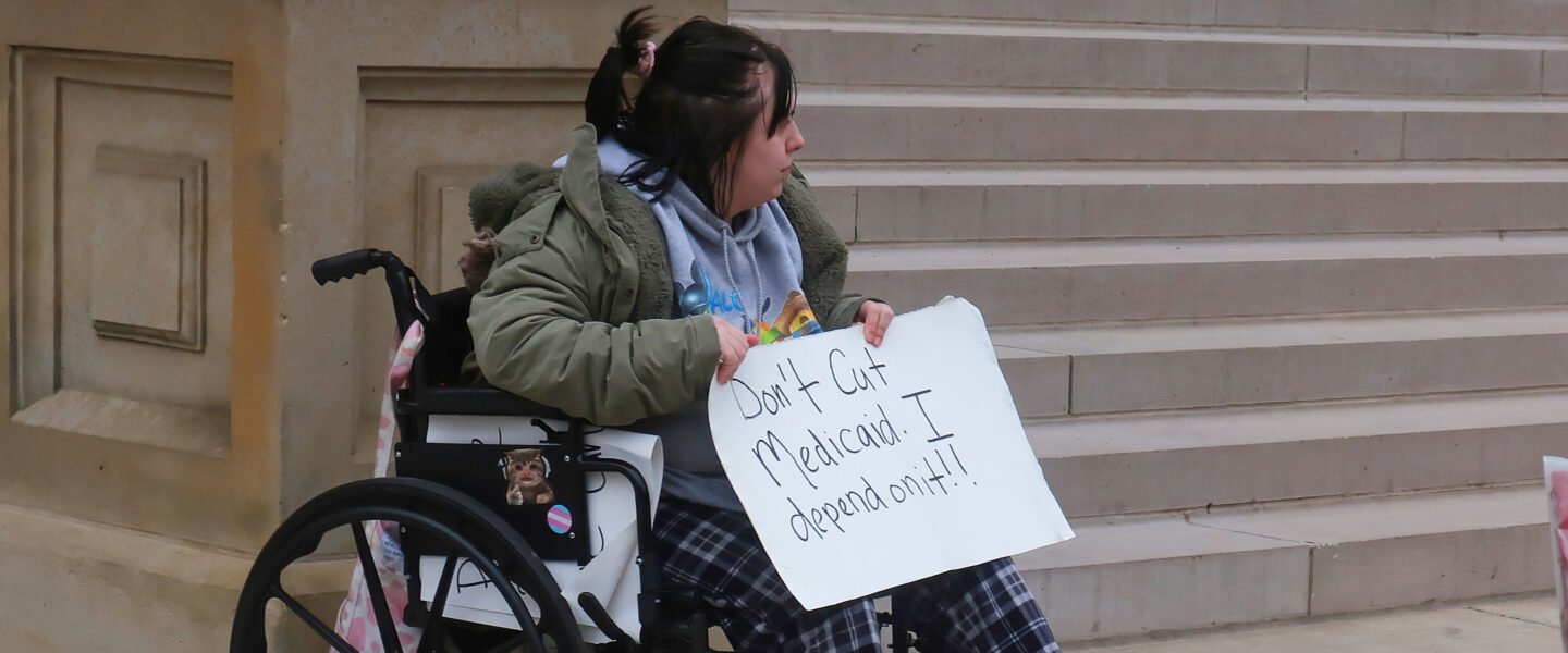 medicaid, protester
