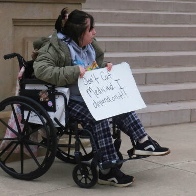 medicaid, protester