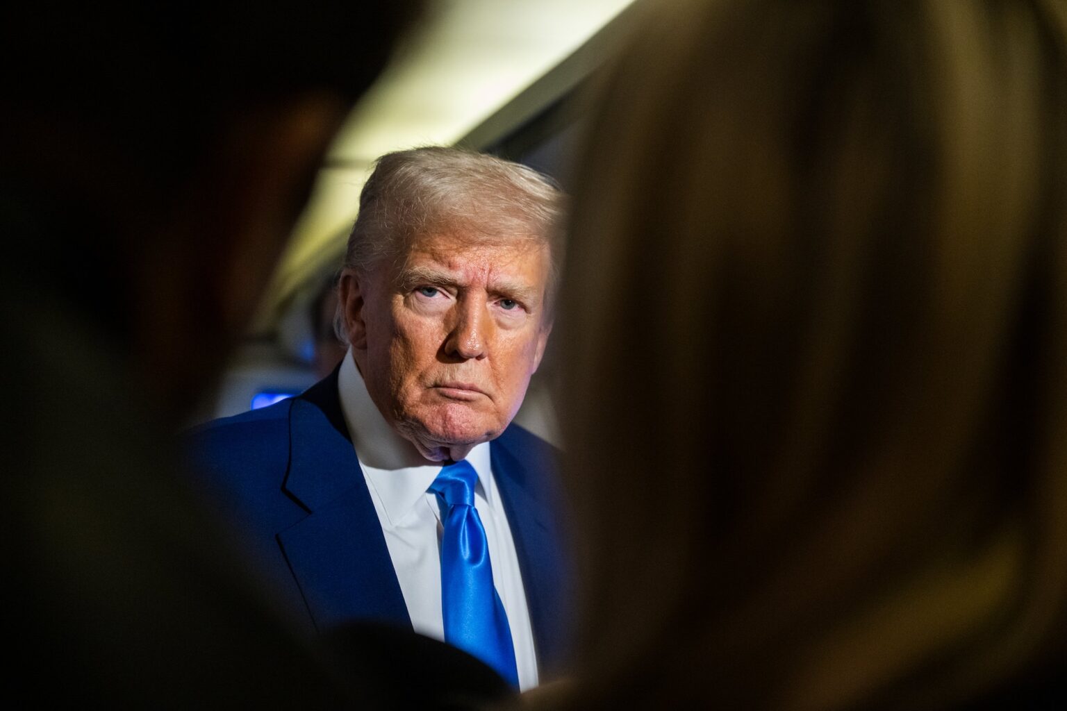 Donald Trump, AF1, Press Conference, Close-up