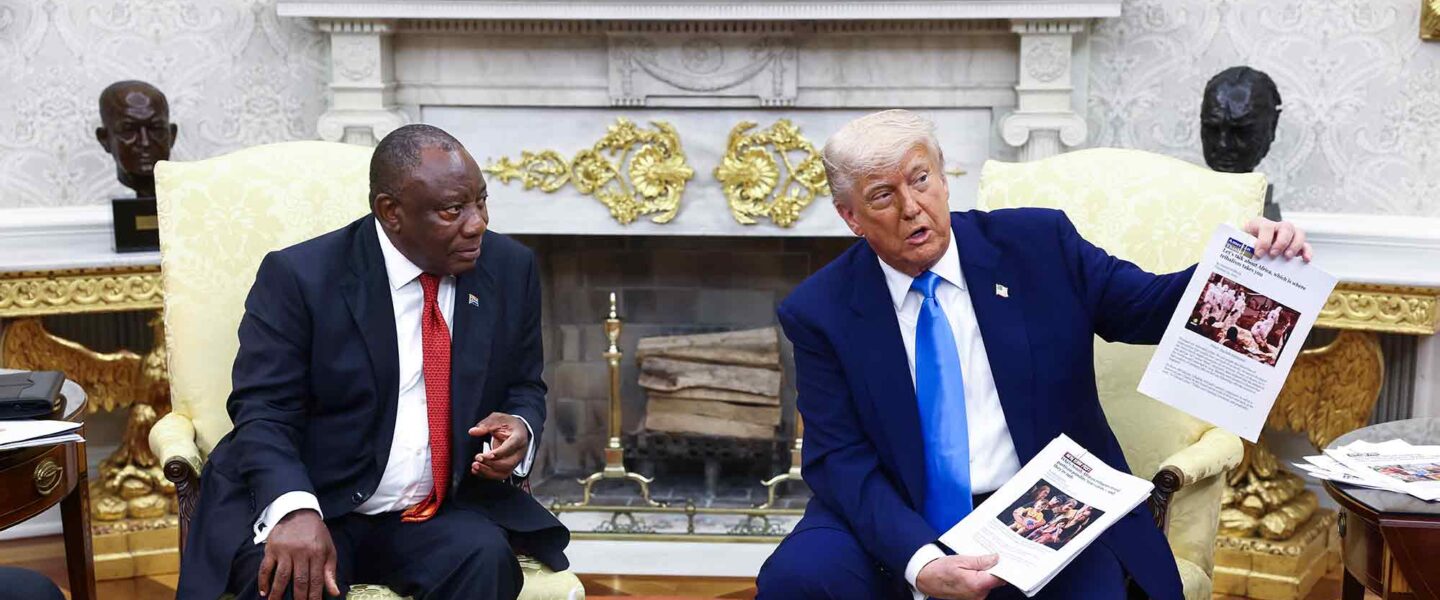 Donald Trump, Cyril Ramphosa, White Genocide, Lie