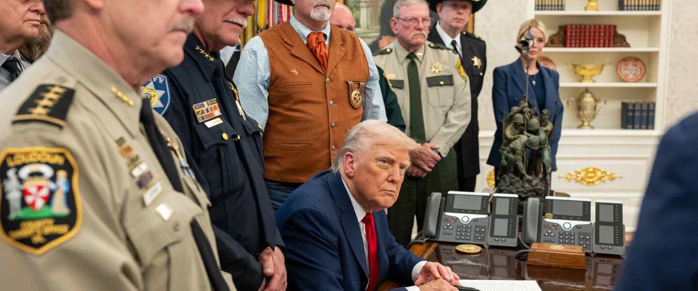 Donald Trump, signs, Executive Orders, Empowering Law Enforcement