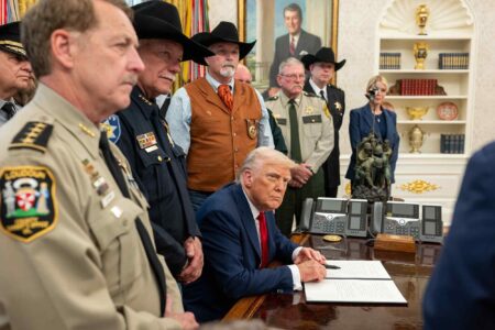 Donald Trump, signs, Executive Orders, Empowering Law Enforcement