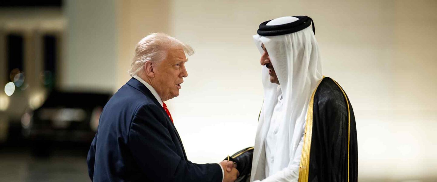 Donald Trump, Qatar Sheikh Tamin bin Hamad Al Thani.
