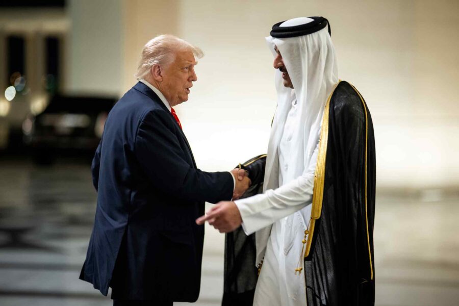 Donald Trump, Qatar Sheikh Tamin bin Hamad Al Thani.