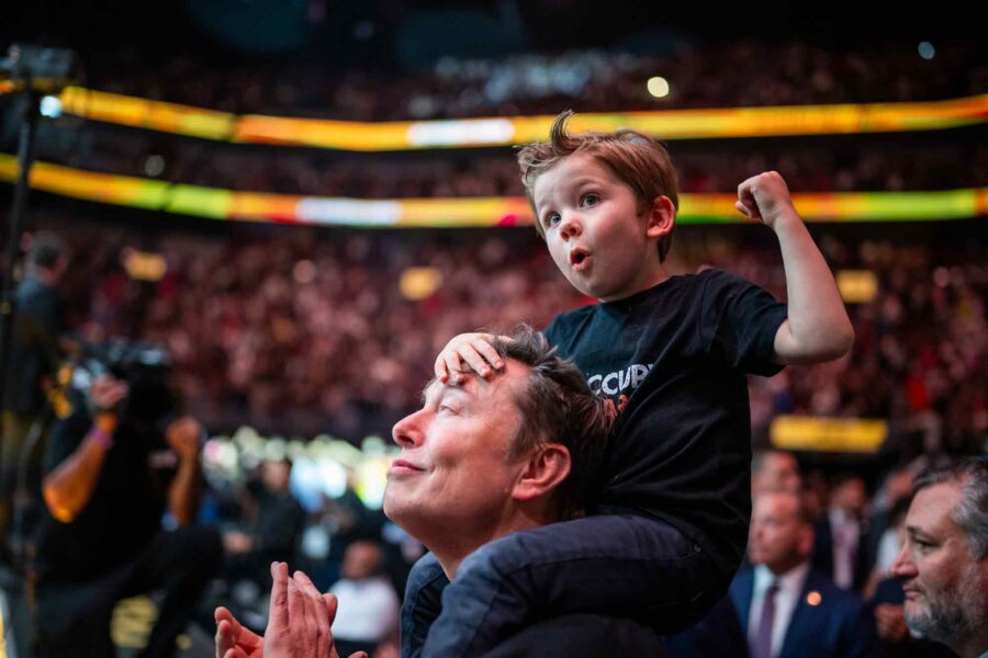 Elon Musk, child, UFC 314