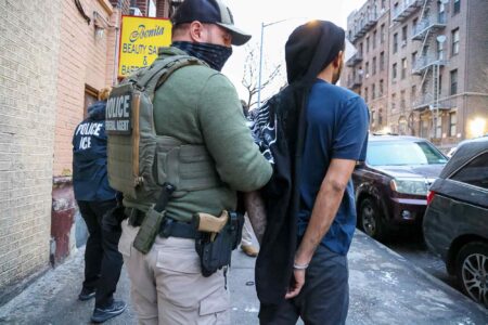 ICE Agents, arrest, alleged illegal Dominican national