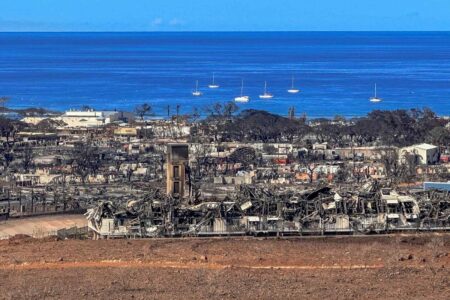 Lahaina, Maui, HI, 2023 wildfires.