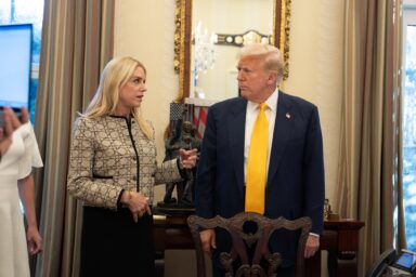Donald Trump, Pam Bondi, Oval Office