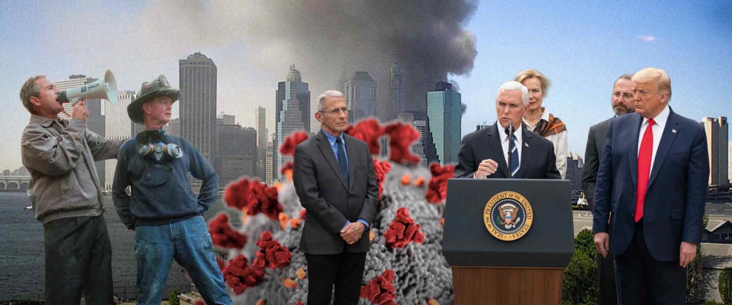 COVID-19, pandemic, September 11, Donald Trump, George Bush