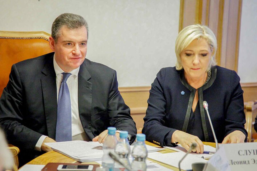 Leonid Slutsky, Marine Le Pen